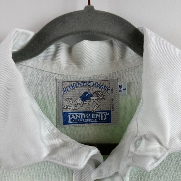 Vintage Lands End Rugby Large - Picture 4 of 6